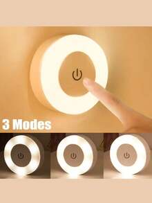1 件 LED 触摸感应小夜灯，USB 可充电磁性壁灯，适用于房间、走廊、卧室、便携式小夜灯、户外花园灯。户外照明灯具 - 白色 - 查看 13