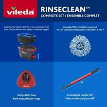 EasyWring RinseClean Spin Mop System, Two-Tank Bucket System - Schwarz - Übersicht 5