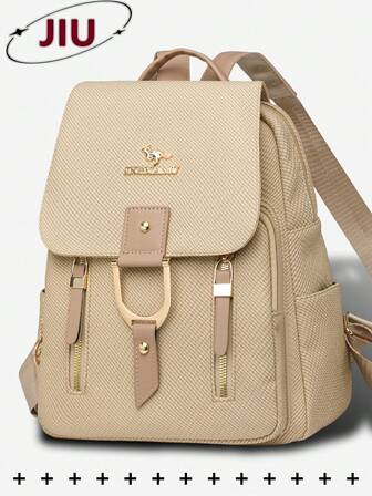 Anti-Theft PU Soft Leather Flap Backpack, Women's Wallet, Multi-Function Fashion Daily Bag, Multi-Pocket Lightweight Travel Bag, Large Capacity Minimalist Backpack, Convenient Backpack, Suitable For Students, Nurses, Teachers, Business People, Travel, Business, Commuting, Shopping, Office, Dating, Hiking, Training, Work, Birthday Gift, Holiday Gift, Backpack