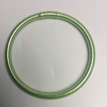 1 chiếc vòng tay thạch PVC kim loại màu thạch, thời trang cho phụ nữ đeo khi đi nghỉ ở bãi biển - Màu thạch 5mm - Xem 11