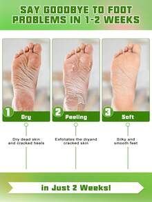 Foot Peeling Mask (6 Pack) Exfoliant For Peeling Off Calluses, Natural Exfoliator For Dry Dead Skin, Callus, Repair Rough Heels Soft Smooth Touch