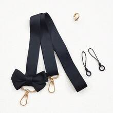High Quality Minimalist Scandinavian Style Detachable Adjustable Bow Lanyard, Suitable For IPhone 17/16 Pro Max, Cameras, Bags, Fans, Walkie-Talkies, Etc.