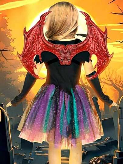 1pc/Newly Upgraded RP Wing Dragon Wings, Suitable For Carnival, Halloween, Thanksgiving, Easter Gifts, Halloween Gifts, Dragon Warrior Wings, Featuring Halloween-Themed Party Costume Decorations And Props.