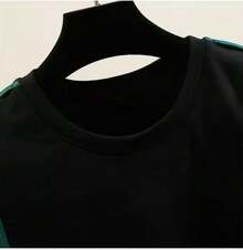Sudadera Estampada Con Cuello Redondo Unisex, Sudadera De Cuello Redondo Para Hombre Y Mujer Con Estampado De Cara Calabaza, Sudadera Casual Ideal Para Halloween Y Dia De Muertos. - Negro - Ver 2