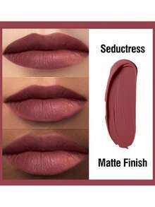 Son lì dạng lỏng quyến rũ - Đỏ đậm, màu lâu trôi, dưỡng môi, làm mờ nếp nhăn môi, son bóng mượt, lớp finish sáng bóng, không bết dính, chăm sóc môi, trang điểm môi, hiệu ứng trang điểm như gương, dưỡng ẩm, kích thước nhỏ gọn, thích hợp cho lễ tốt nghiệp, sinh nhật, ngày lễ, mùa hè/thu, phong cách Y2K, thời trang, thương hiệu dành cho nữ, mỹ phẩm, trang điểm, tiệc tùng. - 201#Seductress Matte - Xem 4