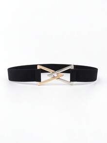 Triangle Buckle Corset Belt - Black - View 8