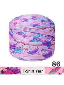 2/1 pieza Hilo de camiseta degradado, grande 300g/unidad - 2cm de ancho, hilo tejido de punto, suave y versátil para manualidades DIY, usado para ganchillo y tejido de bolsos, cojines, muñecas, mantas de almacenamiento, zapatillas, proyectos de ganchillo artesanal, disponible en múltiples colores, hilo multicolor, hilo de poliéster, hilo acrílico, hilo de ganchillo, hilo para manualidades, bolas de hilo vibrante, material de manualidades versátil, accesorios y suministros de tejido