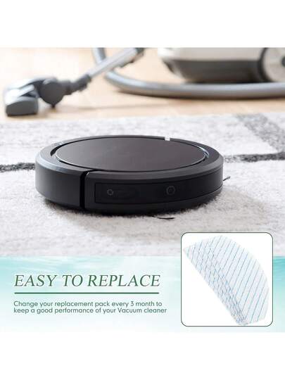 Premium Disposable Mop Pads Compatible Ecovacs Robotic Stofzuiger Cleaner T9, T9+, T8, T8+, T8 AIVI, N8, N8 Pro, Pro+ Series, Robot Accessories view 3