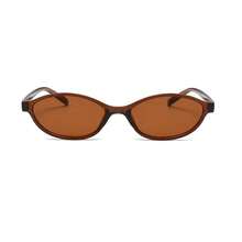 1pc Unisex New Vintage Oval Small-Frame Eyeglasses - Chic High-End Casual Style, Ideal For Street Photography, Halloween & Beach Accessories, Fits Fall/Winter Outfits & Business Casual, Great Gift Option | Back To School, Fall, Christmas - 咖色 - 查看 10