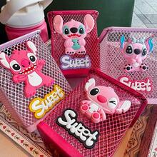 Disney Stitch Pen Holder, Cute Desktop Storage Box, Makeup Brush Holder