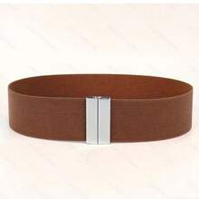 1 件女士弹性腰带，弹性宽腰带，适合连衣裙、衬衫、外套，带扣 - 黑色束腰带 GM001 万圣节夏季、秋季、万圣节