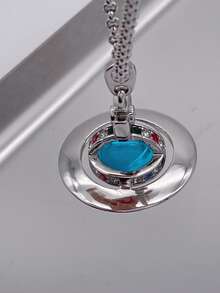Vivienne Westwood New Petite Orb Pendant Necklace - Blue - View 4