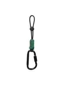 1 pièce Corde de suspension multifonctionnelle pour bouteille d'eau de plein air, avec boucle d'escalade, corde tressée robuste, sangle anti-chute, crochet mains libres, anneau de crochet en aluminium robuste, corde de parapluie de plein air créative, crochet en alliage d'aluminium, corde de suspension antivol, accessoire de sac