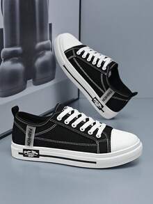 Teens/Youths Canvas Sneakers, Couples Breathable Non-Slip Low-Top Sports Skateboard Shoes, Students Casual Versatile Canvas Shoes