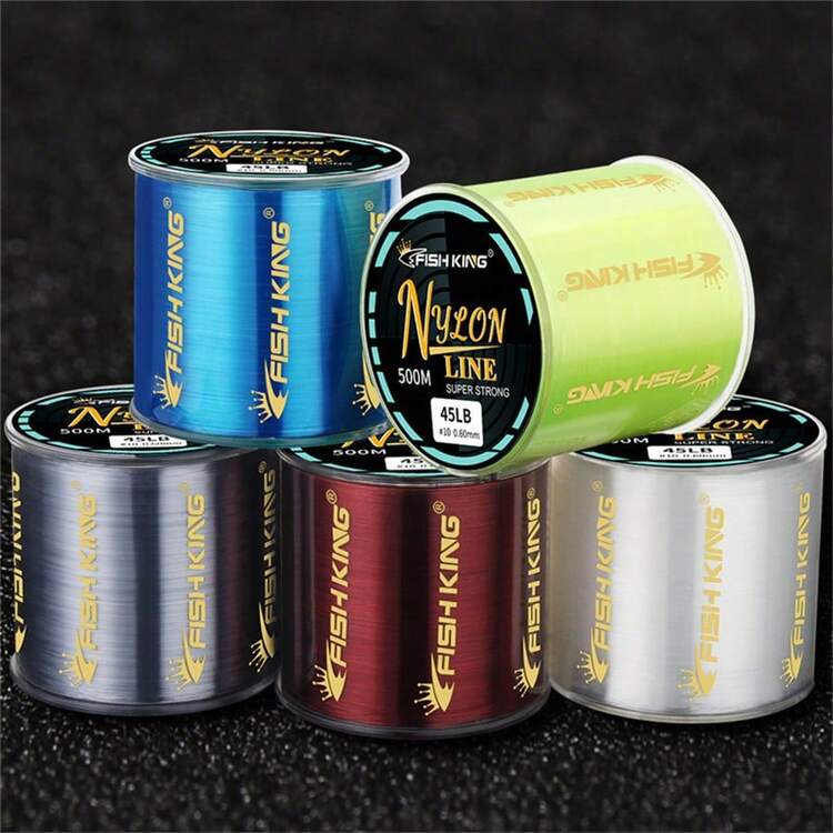 FTK 500米尼龙鱼线 4.13-34.32磅 0.14毫米-0.5毫米 优质氟碳单丝优质尼龙线 专为钓鲤鱼设计 - 灰色 - 查看 7