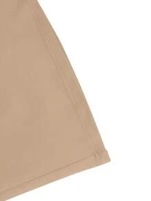 Quần ống loe cạp cao kiểu retro thập niên 70 dành cho nữ, có cúc vàng, thích hợp mặc đi làm và dạo phố mùa xuân. - Màu Khaki - Xem 4