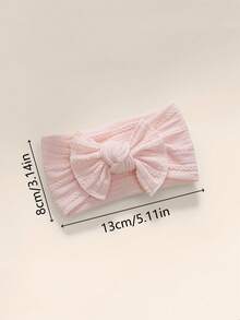 7pcs/Set Baby Girl Soft Elastic Nylon Headbands, Solid Color Cute Hair Accessories Set