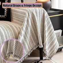 Manta de sofá de chenilla de espiga de doble cara, fundas comprimidas para sillones, fundas de sala de estar, funda de sofá, funda de chenilla multifuncional para las cuatro estaciones (negro y blanco, 180*130cm/70.8*51.1in) - verde - Ver 6