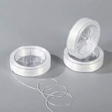 1pc Round Box 0.8mm 100m Elastic Beading Thread, Suitable For Pearls, Necklaces, Bracelets, Jewelry DIY - Multicolor - View 2