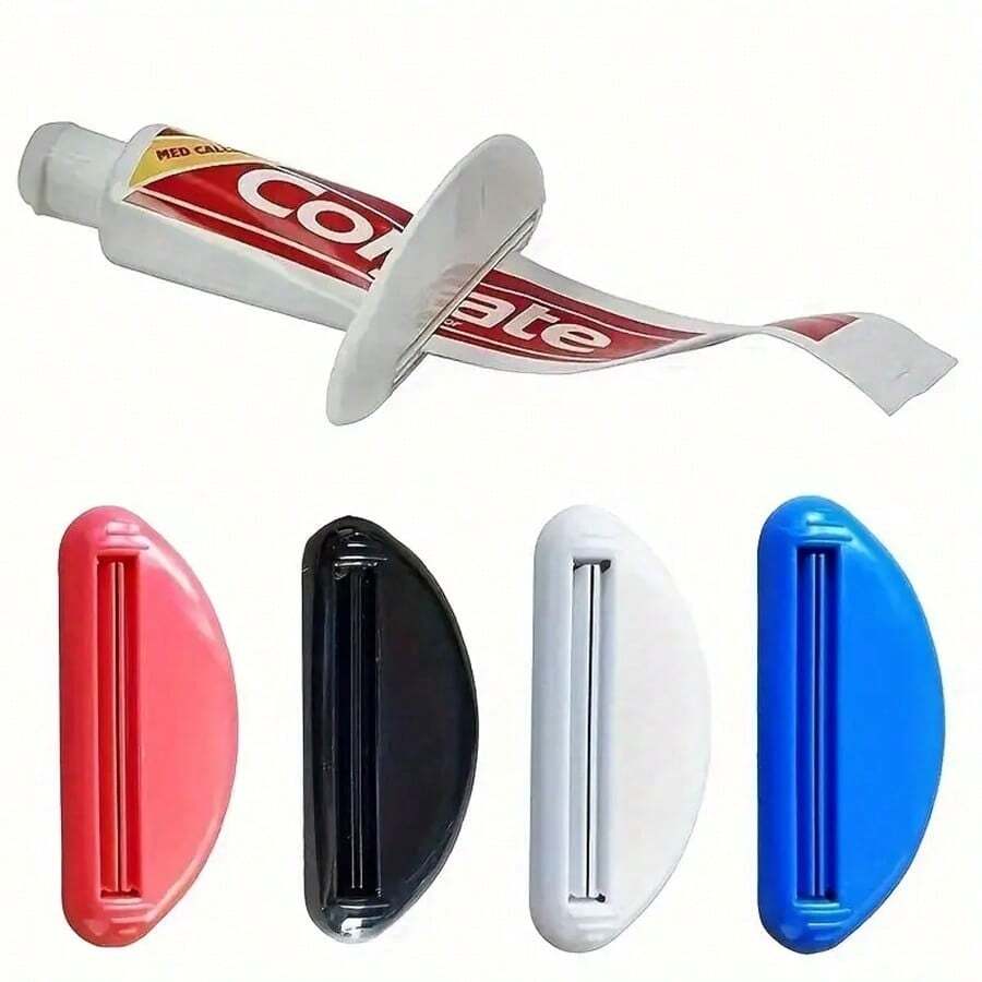 1pc Plastic Toothpaste Squeezer - Travel-Friendly Bathroom Accessory For Home Usebathroom Decor Summer Back To School - 隨機顏色-1pc - 查看 1
