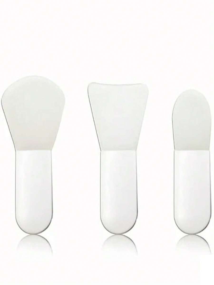 Face Mask Applicator Brushes, Mini Makeup Spatula Portable Beauty Tools Set For Facial Mud, Cosmetic Mask, Facial Clay, Eye Mask, Body Lotion, Body Butter, Serum, Cream. 3PCS Soft Silicone Brush Suit