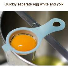 2pcs/1pc Egg Yolk Separator, Egg White Strainer, Kitchen Baking Tool