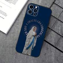 Funda de Teléfono Virgen María Virgen de Guadalupe Compatible con Apple  15,14,13,12,11,XS,XR,X,8,7,Pro,Max,Plus,mini Funda de Silicona Negra, Funda Compatible con  17, Funda  17 Pro, Funda  17 Pro Max - z3 - Ver 12