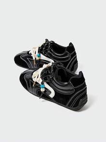 MASKERT Damen Lässig Sneaker, Agam Schuhe, Damen Trainingsschuhe, Damen Schuhe mit Absatz, Veloursleder Obermaterial, Gummisohle, Lässig und bequem