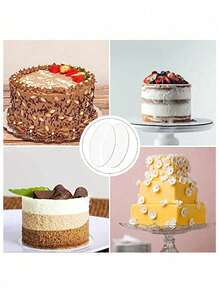 1pc Acrylic Round Cake Stand, 4/6/8/10 Inch Clear Plastic Round Cake Display Riser, Acrylic Cake Stand, Ideal For DIY Projects, Crafts, Cake Making, Desserts And Decorative Accessories, Blank DIY Crafts, Suitable For Valentine's Day, Mother's Day, Wedding, Birthday Party, Christmas And More