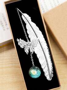 1pc Butterfly Bookmark,Bookmarks Gifts,Elegant Reading Accessories For Book Lovers,Students,Writers, Readers,Ideal Gift For Birthdays, Graduations, And General Gifting,Valentine's Day Gifts,Mother's Day,Teacher's Day,Birthday Gift For Students(Gift Box Not Included)