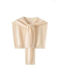 1 pieza de chales tejidos de moda para mujer, de unicolor, cálidos y con aire acondicionado, accesorios para invierno y otoño - chal de punto - Ver 16