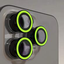 Bộ 3 miếng dán bảo vệ ống kính camera với vòng kim loại đính đá lấp lánh và lớp màng chống trầy xước độ cứng 9H, phụ kiện thời trang, ốp bảo vệ cá nhân hóa, quà tặng sinh nhật, gia đình, bạn bè, pha lê lấp lánh, miếng dán bảo vệ ống kính, phụ kiện điện thoại, chống nước, chống sốc, chống rơi, bảo vệ toàn diện. - Quả xanh phát sáng - Xem 36