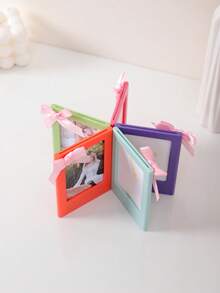 1/3/5 إطار صور مغناطيسي ملون بحجم 3 بوصة، مغناطيس ثلاجة لكاميرا فورية بحجم 3 بوصة، إطارات بتصميم الفيونكة الكلاسيكية للمكتب والمنزل والسبورات والخزائن والثلاجات، ديكور متعدد الاستخدامات، هدايا عيد ميلاد وعيد الميلاد المبتكرة - متعدد الألوان - مشاهدة 10