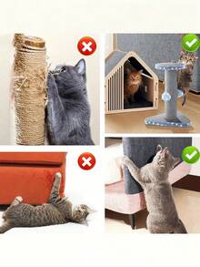 1pc Self-Adhesive Cat Scratching Mat For Walls, Carpets, Sofas & Furniture Protection, Suitable For Cat Scratching Posts Self-Adhesive Cat Scratching Pad Mat Carpet Couch Furniture Protector, Pet Scratch Toy, Cat Scratch Trainer, Self-Stick Cat Scratch Board