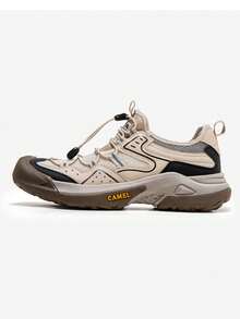CAMEL CROWN Autumn Shock-Absorbing Breathable Anti-Collision Slip-Resistant Thick Sole Lace-Free Men Urban Outdoor Hiking Shoes - Apricot - View 3