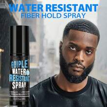 Goiple Men's Hair Fiber & Waterproof Hair Fiber Spray Set, Hair Fiber Styling Spray To Enhance Fiber-Hair Connection And Provide Strong Hold For Fuller, Natural Hairstyle, Waterproof Hairline Enhancer & Hair/Beard Volumizing Spray, Includes Pump Dispenser And Optimizer (27.5g Hair Fiber, 30g Fiber Refill, 120ml Waterproof Spray) - Blue - View 4