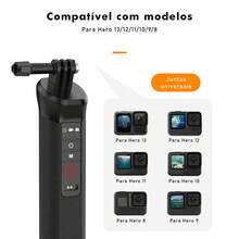 Bastão Selfie Vedo Mergulho De Bluetooth Gopro Para Hero 15m - Preto - Visão 7