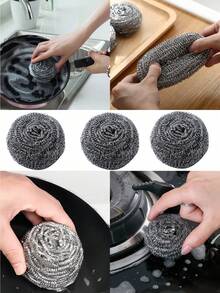12 件钢丝球和洗碗海绵的组合。钢丝绒刷垫用于清洁碗碟、平底锅、锅、烤箱、烤架、水槽 - 厨房用不锈钢刷子，多功能海绵厨房 - 耐刮擦洗碗海绵，清洁力强，擦洗能力强 - 可重复使用的洗碗海绵，用于餐具、锅、平底锅和碗。 - 彩色 - 查看 2
