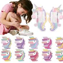 10/20/30 pezzi Cerotti a tema unicorno con 10 disegni, cerotti per ferite a tema cartone animato, preferiti dai bambini, cerotti protettivi colorati e divertenti a tema cartone animato, per graffi e cadute dei bambini, emostasi rapida, essenziali per uso domestico e all'aperto