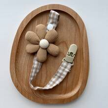 1 件格子布花与熊奶嘴夹，婴儿奶嘴牵引绳 - 布藝奶嘴鏈按扣款 - 查看 13