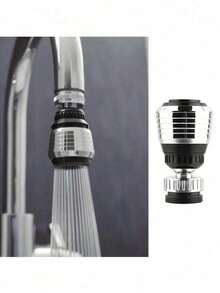 360° Rotating Kitchen Faucet Aerator, Diffuser, Faucet Nozzle Filter, Adapter - Home Kitchen Supplies, Kitchen Accessories, Kitchen Tools - Silver - View 6