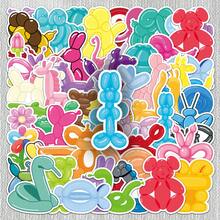50pcs Cute Balloon Graffiti Stickers, Creative Personalized Stickers For Tablet, Diary Decoration Wall Decor Room Decor Wall Stickers Wall Sticker Home Decor