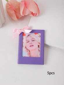 1/3/5 إطار صور مغناطيسي ملون بحجم 3 بوصة، مغناطيس ثلاجة لكاميرا فورية بحجم 3 بوصة، إطارات بتصميم الفيونكة الكلاسيكية للمكتب والمنزل والسبورات والخزائن والثلاجات، ديكور متعدد الاستخدامات، هدايا عيد ميلاد وعيد الميلاد المبتكرة - متعدد الألوان - مشاهدة 13