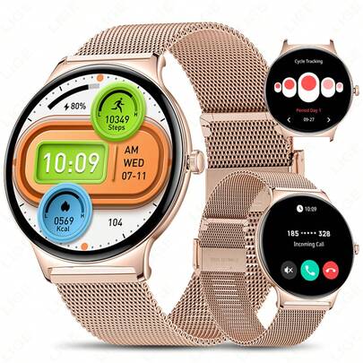  Đồng hồ thông minh thời trang LIGE dành cho nữ, vỏ siêu mỏng, hơn 100 chế độ thể thao, nhiều mặt đồng hồ tùy chỉnh, phát nhạc, chụp ảnh theo thời gian, nhắc nhở kinh nguyệt, dự báo thời tiết, theo dõi thể thao, đồng hồ thông minh thể thao đa chức năng, nhẹ, cao cấp dành cho nữ