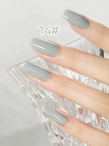 AiFer 4 Bottles 15ml Grey Series Solid Color Removable Gel Polish Set, Suitable For Nail Salon DIY, New Year Holiday Manicure, UV Lamp Nail Art Design Decoration, Home Manicure Gift, For Women - Grey - View 9