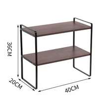 1 Pieza Estante De Escritorio De Almacenamiento, Estante De Libros Para Estudiantes, Estantes De Computadora Con Gabinetes De Varios Niveles Para Documentos, Soporte Para Materiales De Oficina. - Marrón Mocha - Ver 2