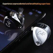 KZ KZ Castor - In-Ear Monitoring Headphones, HiFi High-End Bass Earphones, Advanced Bass Version Harman Tuning, Adjustable Sound, Noise Isolating IEM, Dual Dynamic Drivers Wired Earbuds, 2PIN-C Detachable Cable, Suitable For Singers And Musicians (Black + Square Case)