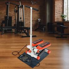 Stepper, Foot Health Equipment, Foot Health Equipment, Exercise Equipment, Walking Machine, Aerobic Exercise, With Handles, Indoor Health Stepper With Load Adjustment Function, With Monitor, Step Platform, Strength Training, Indoor Exercise, Home Exercise, Elderly, Leg And Waist Exercise - Orange - View 9