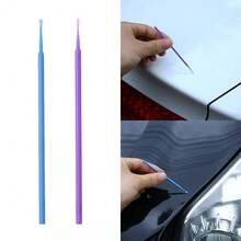 100Pcs Car Applicator Stick Paint Touch-Up Brushes Cleaning Maintenance Tools UK - Purple - View 3