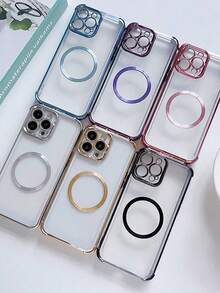 透明保护壳，兼容 17/6/7/8/X/XS/XR/11/12/13/14/15/16/16e，兼容 Galaxy S22/23/24/25/S24 FE/S25 EDGE，A04/05/06/A07/A17/A14/A15/A16/A24/A25/A34，兼容 Redmi Note 9/10/11/12/13，兼容 Redmi 9/10/12/13C/14C/A5/A3，兼容 OPPO，兼容 MOTO，兼容 Honor X，HW，兼容 Realme C53 C55 Reno7 13 F Reno 13 Pro 13F，磁吸式软透明手机壳保护套封面，国际版，非国内版 - 藍色 - 查看 5